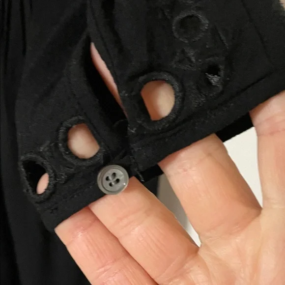 Wilfred Black 3/4 Length Sleeve Eyelet Dress Size XXS - Picture 12 of 12